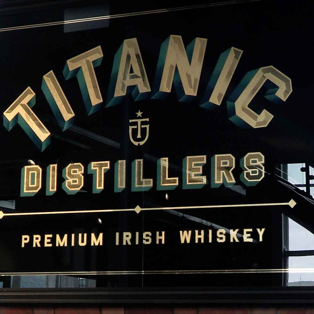 Titanic Distillery - sign